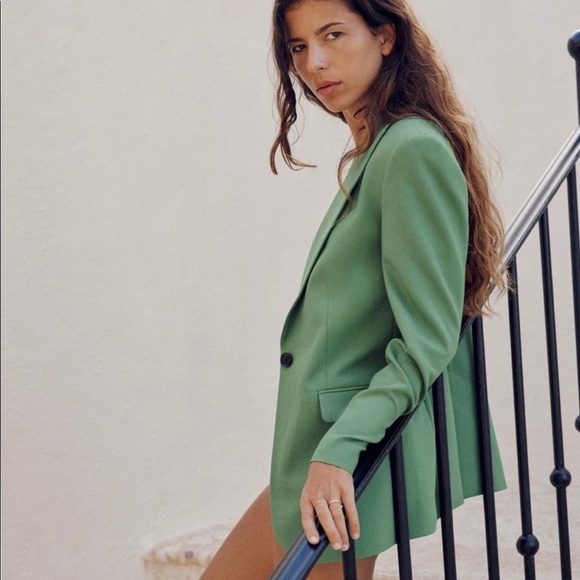 Zara NWT Straight Cut Buttoned Blazer and Pants Set - Picture 8 of 11